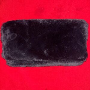 Target Black Faux Fur Clutch